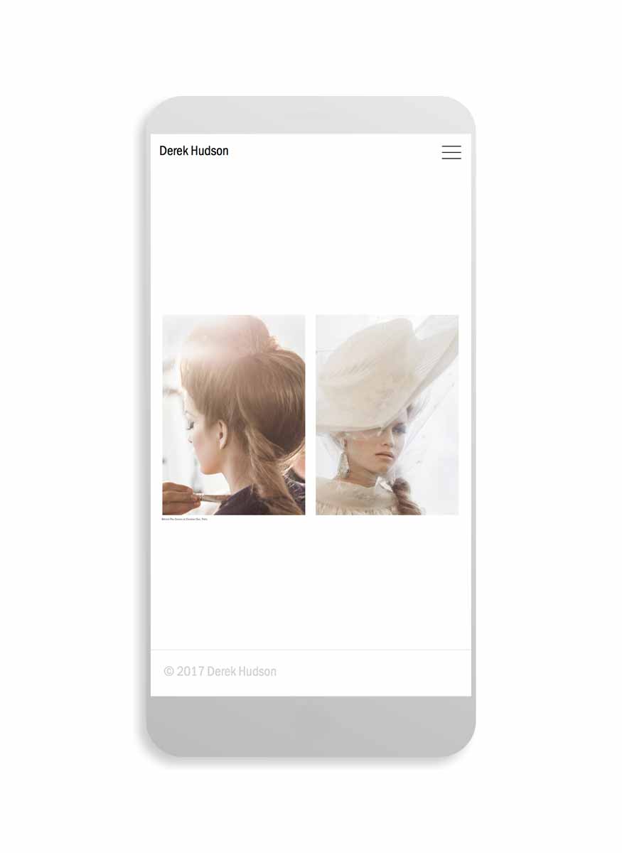 Derek Hudson photography website | Website Design & Development