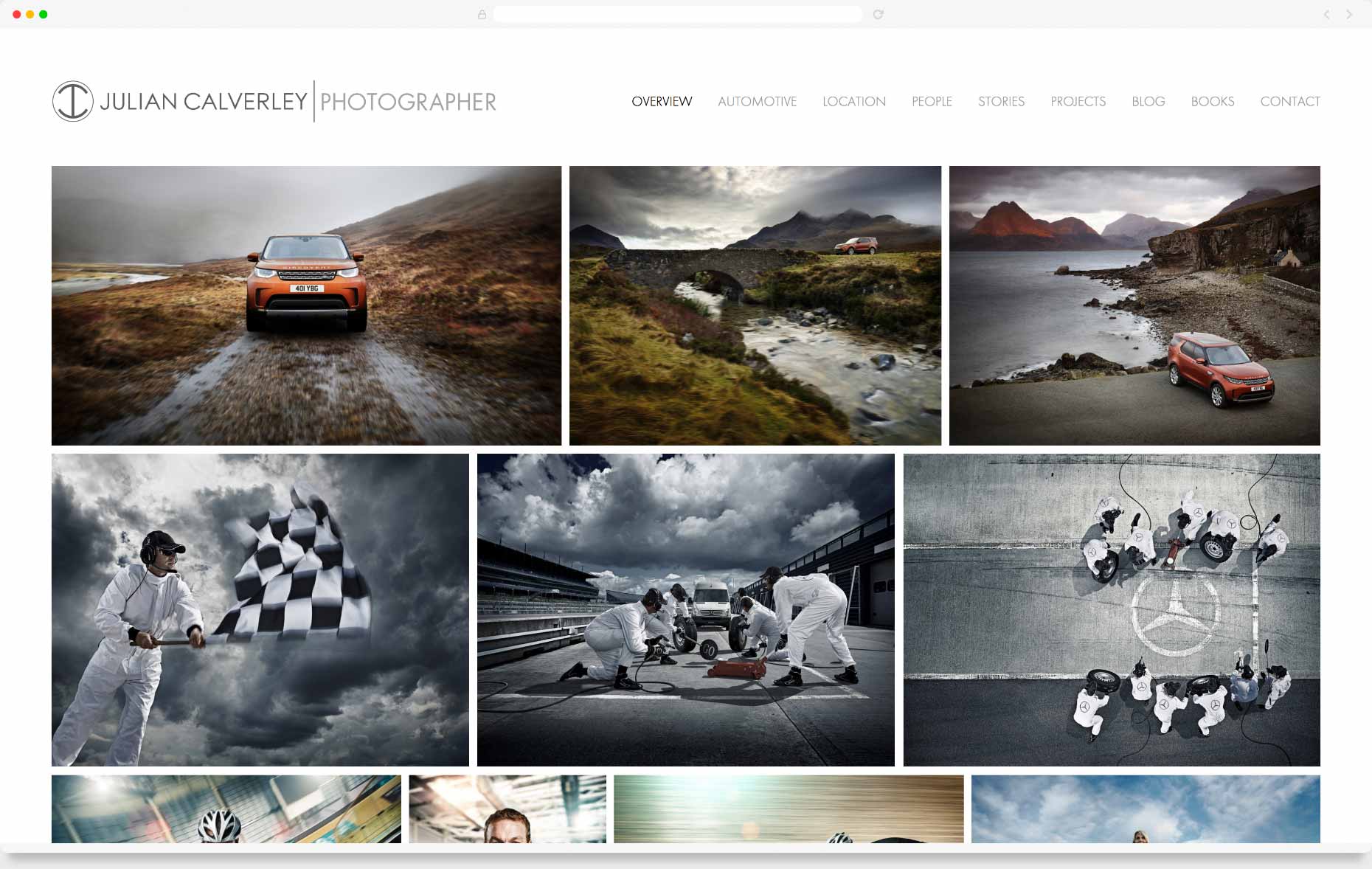 Julian Calverley website | Website Design & Development